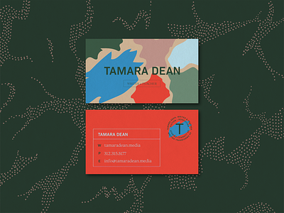 Tamara Dean Brand Identity abstract author book brand system branding business card design flat identity logo notebook print shapes stippling teacher typography vector writer writing