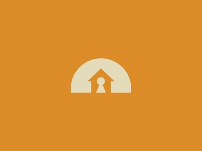 Safehouse brand mark branding design flat hill homeless house housing identity keyhole lock logo nonprofit safety security vector