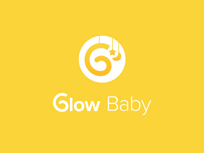 Glow Baby app icon baby app logo sketch