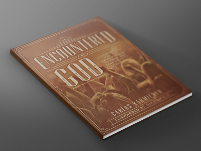 Encountered By God Book book church crowd design jesus layout type