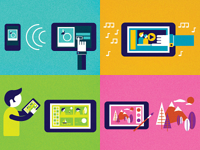 Device Capabilities apps blog icons illustration illustrations