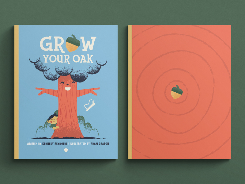 Grow Your Oak Children's Book kids design illustration childrens art childrens book illustration childrens book