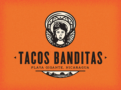 Tacos Banditas Logo WIP banditas cart food logo nicaragua taco