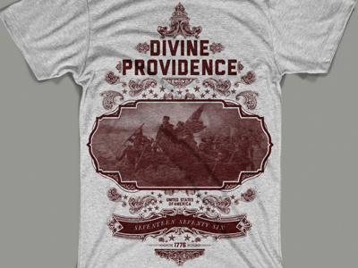 Divine Providence - WPP 1776 apparel deleware george washington historic history patriot shirt