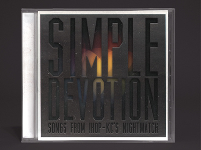 Simple Devotion CD 2 album cd christian dust grunge music packaging texture throne worship