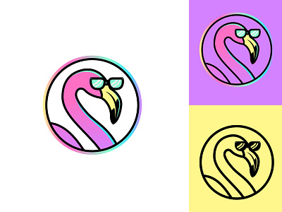 Matt Crump V3 flamingo florida geometric logo