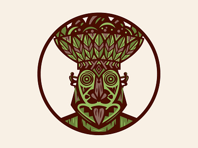 Tiki God Rongo by Adam Grason on Dribbble