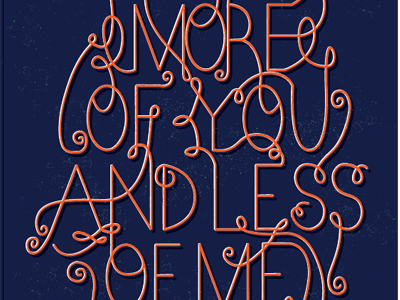 More Of You handdrawn illustration type typography