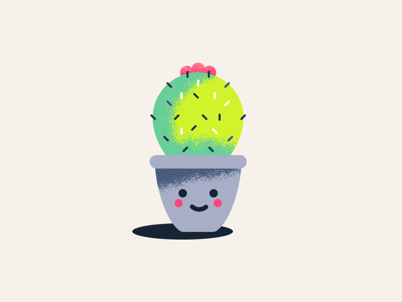 Chill Cactus cactus emoji emotional logo