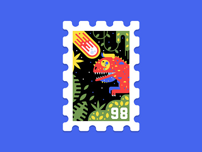 Main St. Post Office Stamp Collection 14|16 dinosaur disney stamp