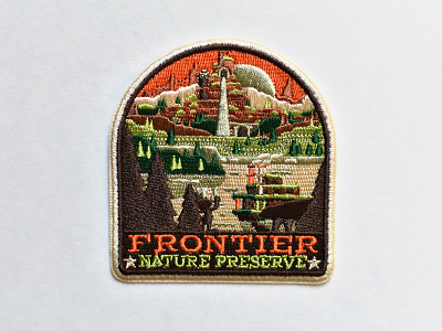 Frontier Nature Preserve Patch adventure badge disney explore mickey patch