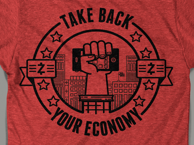 Take Back Your Economy apparel economy red shirt tee white zaarly