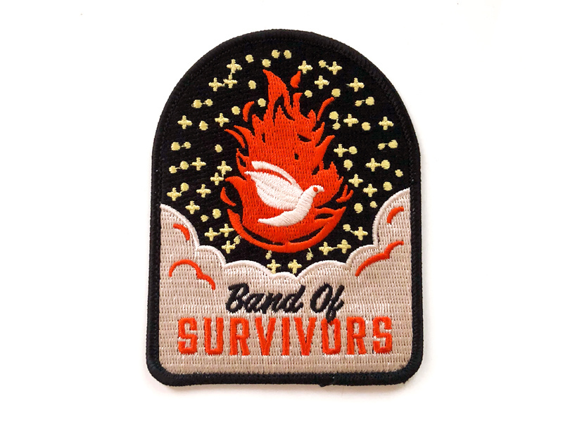 BOS Patch fire dove church adventure patch