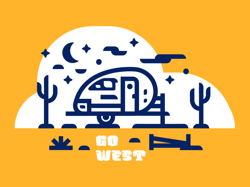 GO West by Adam Grason on Dribbble