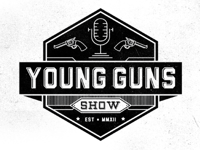 Young Guns Show 2 gun logo mark mic podcast radio