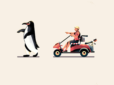Too Damn Hot adam sandler black illustration illustrator orange penguin