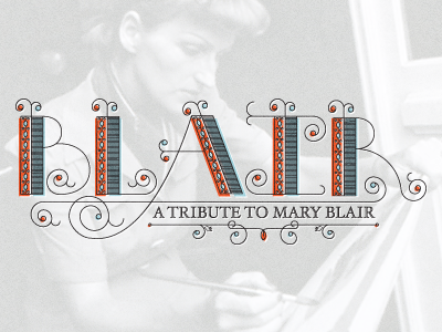 Blair Typeface artist disney flair font mary blair type typography whimsical