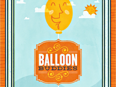 Balloon Buddies - The Society of Killustrators blue did you really read all of these gift gree happy illustration imagination joy orange sun texture unbelievable yellow