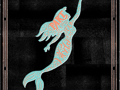 Little Mermaid Done artist disney font mermaid ocean sea type typography