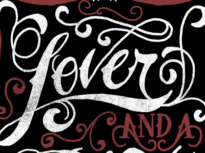 Lover Lettering hand lettering lettering red script type white