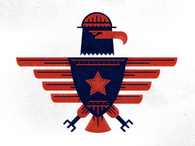 Small Eagle Spot Illustration america eagle grain illustration infographic merica