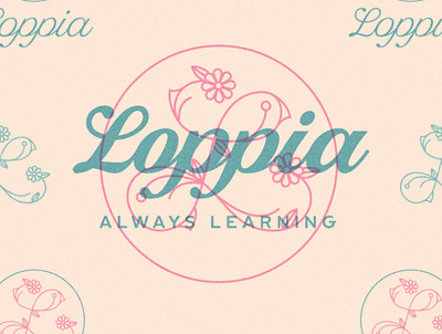 Loppia brand flower flower logo logo logo design logotype mothers