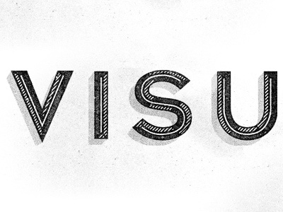 VISU branding distressing logo texture type