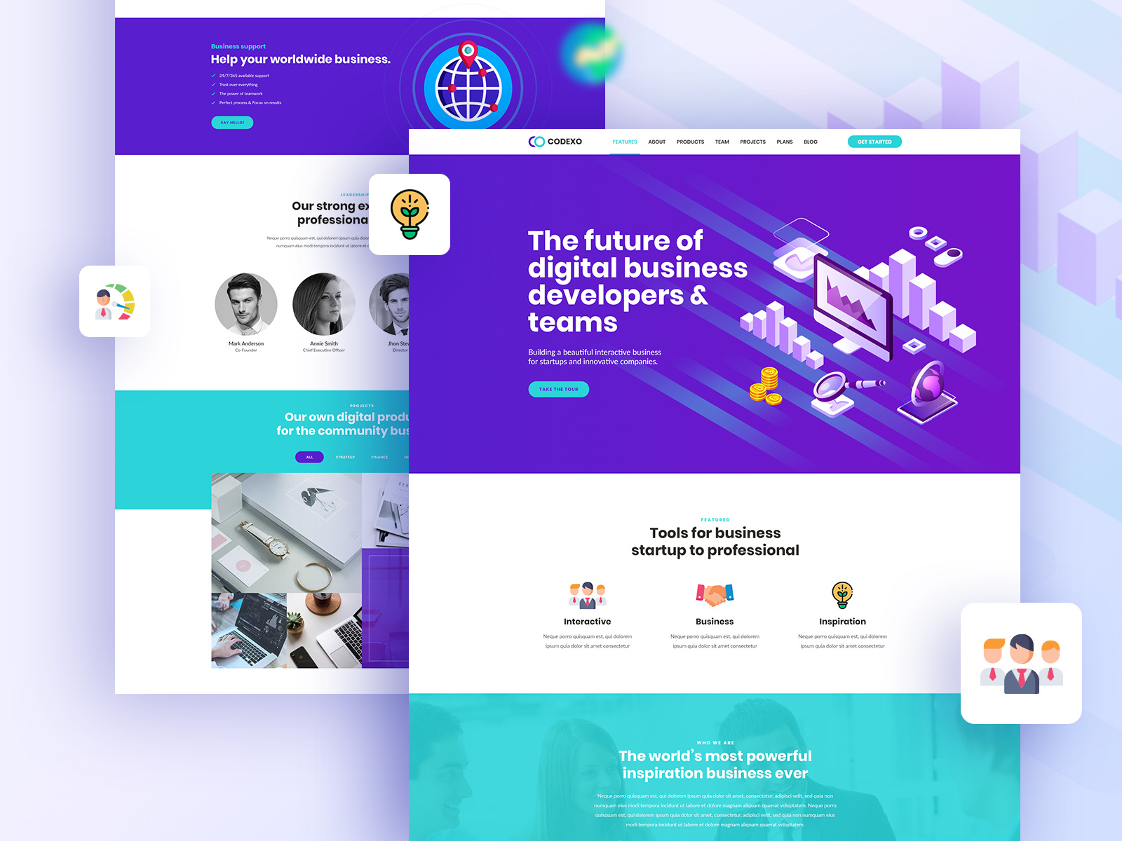 Codexo Landing Page by ThemeXD on Dribbble