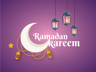 Ramadan Kareem blessings design fasts half moon illustration lamp light mubarak ramadan ramadan kareem ramjan religious typography