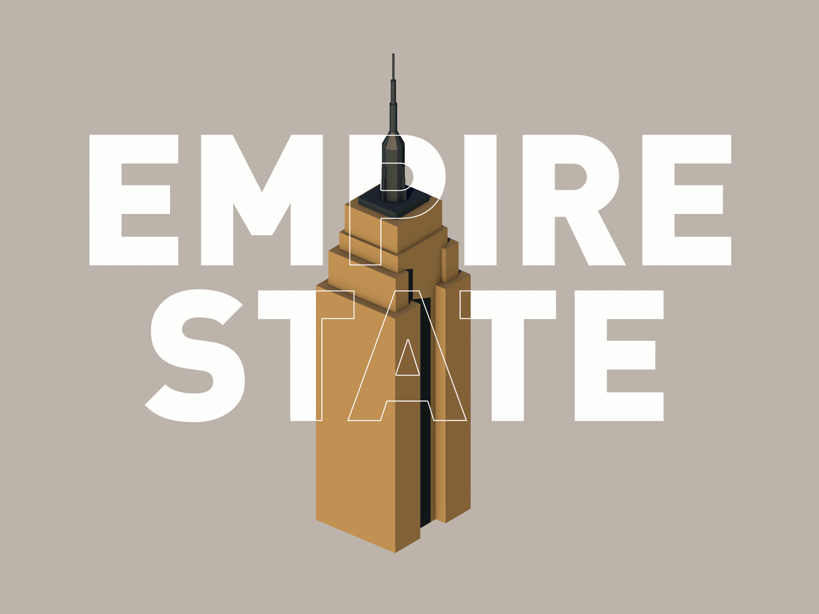 Empire State Building Isometric by offkoenig on Dribbble