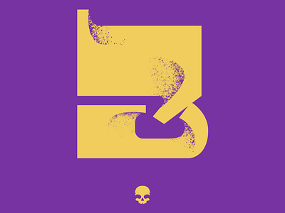 36days_3_30 36dayoftype 36days 36daysoftype30 brand branding branding design lakers lettering letters logo logotipe logotipo marca number3 numbers purple skull sorg typography yellow