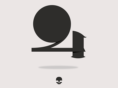 36days_4 36dayoftype 36days 36daysoftype31 brand branding branding design brown lettering letters logo logotipe logotipo marca number4 numbers shadow skull typography