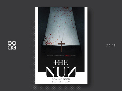 Poster "The Nun" black cross movie nun participate poster postermovie prototipe talenthouse thenun witch