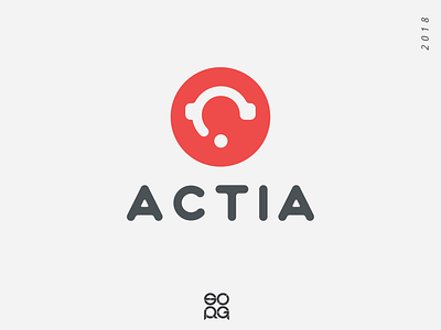 Actia Call Center - Talk With us! brand branding branding design call call center ear earphones logo logotipe logotipo marca talk