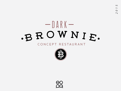 Dark Brownie brand branding branding design design logo logotipe logotipo marca typography