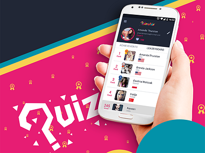 Quizwhiz game mobile quiz ui