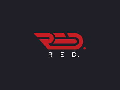 Red Logo art branding design graphic icon identity illustration illustrator lettering logo minimal mobile type typography vector website