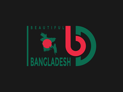 Beautiful Bangladesh app art bangladesh branding design graphic icon identity illustration illustrator lettering logo minimal mobile type typography ui vector web website
