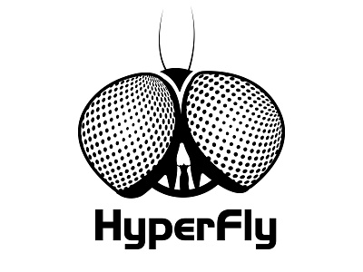 Hyperfly art bangladesh branding design fly head graphic icon identity illustration illustrator lettering logo minimal vector