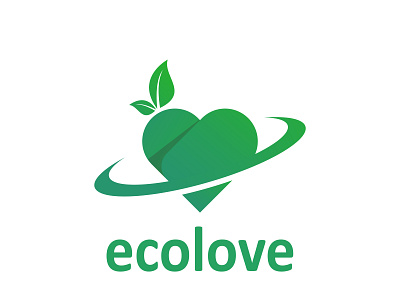 Eco Love art branding design graphic icon identity illustration illustrator lettering logo minimal mobile type typography vector website