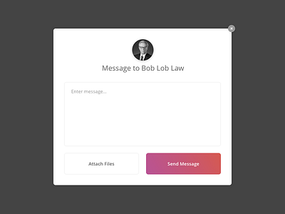 Poppin' message mobile modal pop reject responsive ui up ux