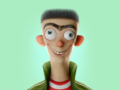 Ed from Ed, Edd & Eddy 3d 3d cartoon 3d illustration cartoon cartoon character cartoonnetwork cartoons digital art john nobrand