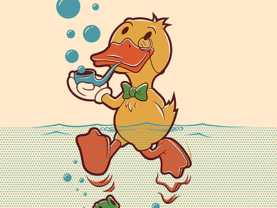 Mr. Ducky - John Nobrand bow tie cartoon duck ducky gentleman john nobrand sir swimming