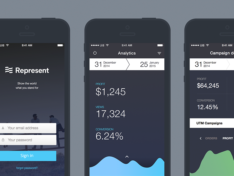 iOS seller dashboard (WIP) dashboard app mobile ios