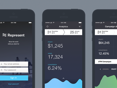 iOS seller dashboard (WIP) app dashboard ios mobile