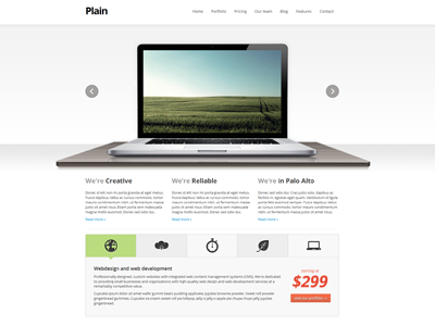 Plain HTML Template clean project template web website