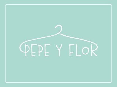 Pepe y Flor logo clothing identity kids logo mothers