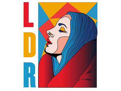 Lana Del Rey Graphic gradient graphic illustration lana del rey pantone vector