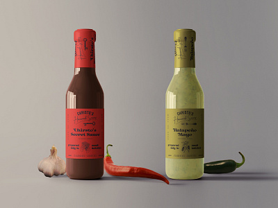 Christo's Homemade Sauces Retro inspired label concept