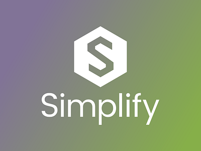 Simplify Logo - A simple logo project for a small CSS framework geometrical logo gradient logo hexagon logo logo project modern logo modern logo design s logo simple logo